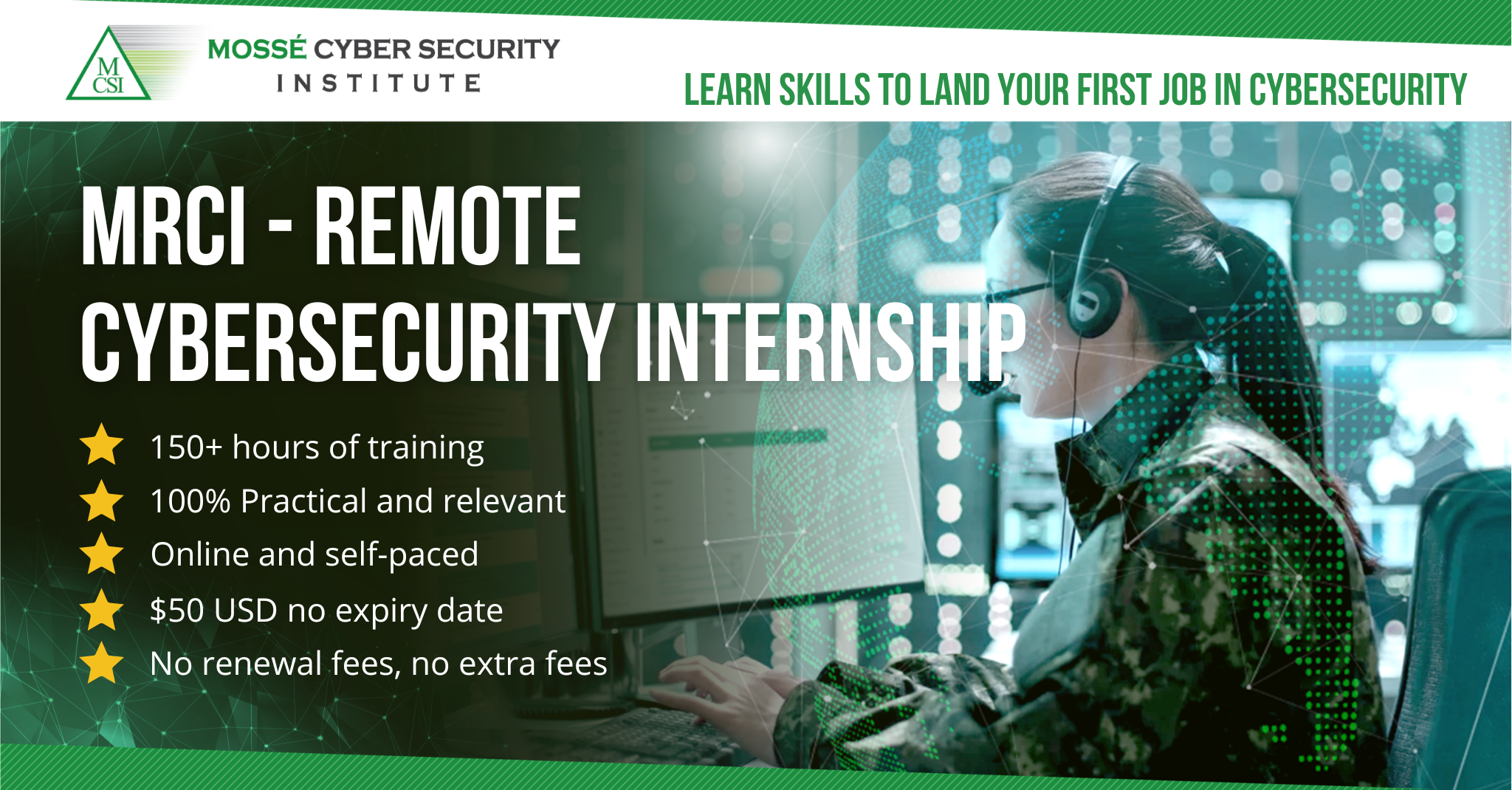 MRCI Remote Cybersecurity Internship MCSI Cyber Security Certifications